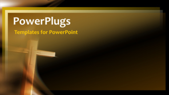 PowerPoint Template - An animated crucifix